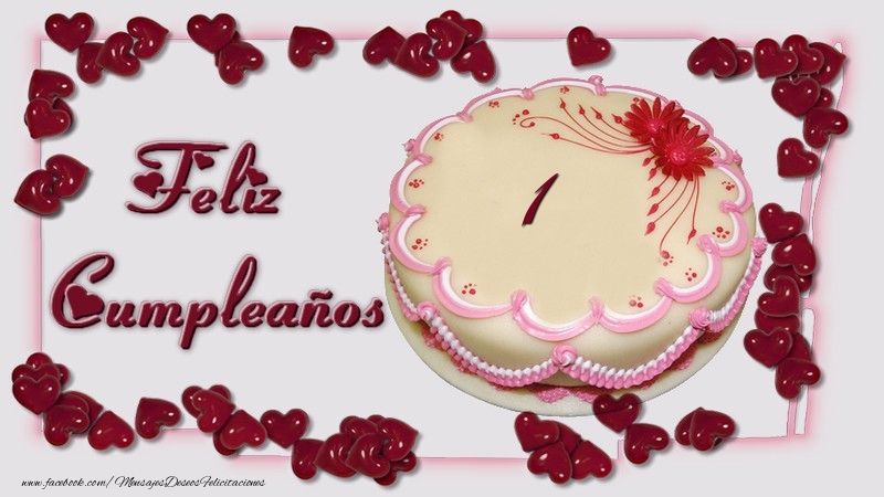 1 año Feliz Cumpleaños