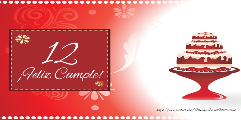 12 años ¡Feliz Cumple!