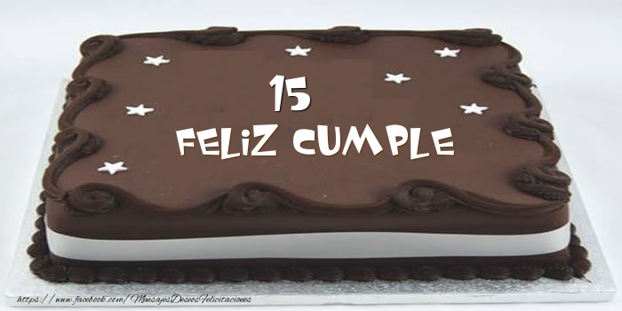 Tarta Feliz cumple 15 años