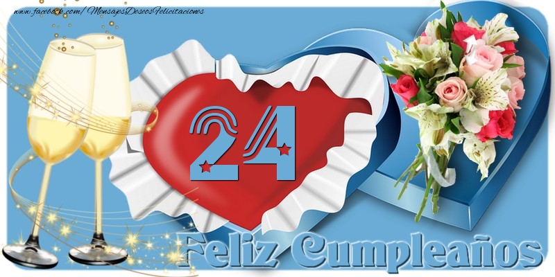 24 años Feliz Cumpleaños