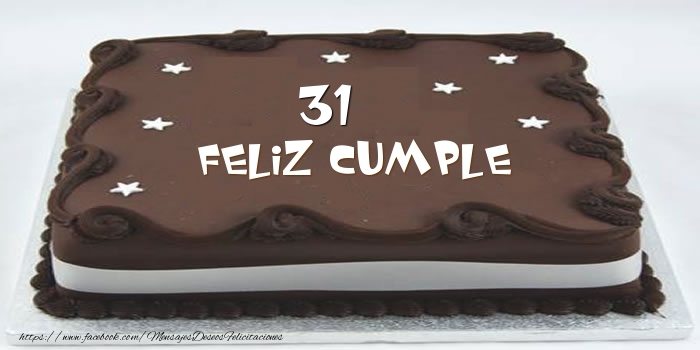 Tarta Feliz cumple 31 años