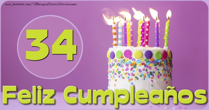 Feliz Cumpleaños 34 años
