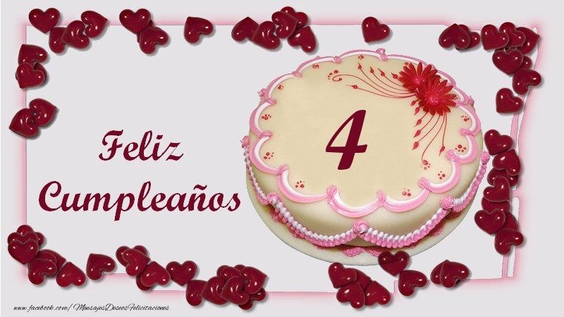 Feliz Cumpleaños 4 años
