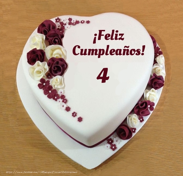 ¡Feliz Cumpleaños! - Tarta 4 años