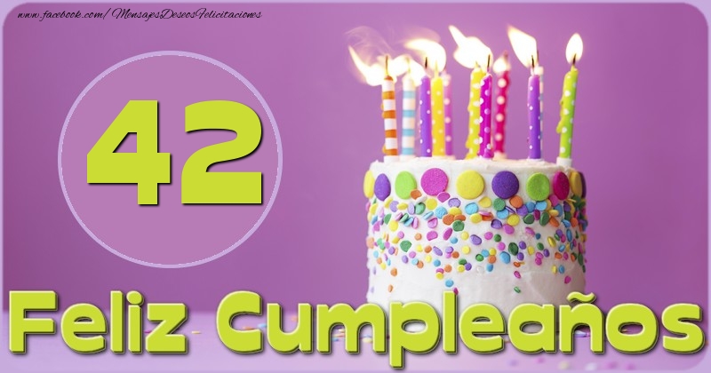 Feliz Cumpleaños 42 años