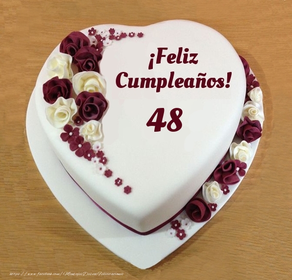 ¡Feliz Cumpleaños! - Tarta 48 años