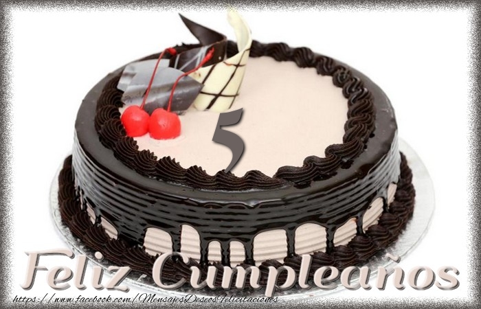 5 años Feliz Cumpleaños