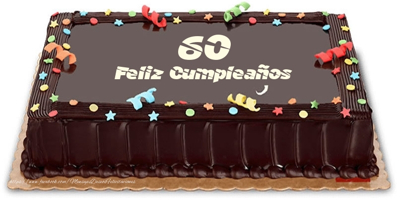 Tarta 60 años Feliz Compleaños