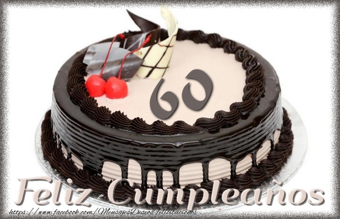 60 años Feliz Cumpleaños