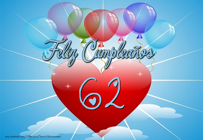 62 años, Feliz Cumpleaños