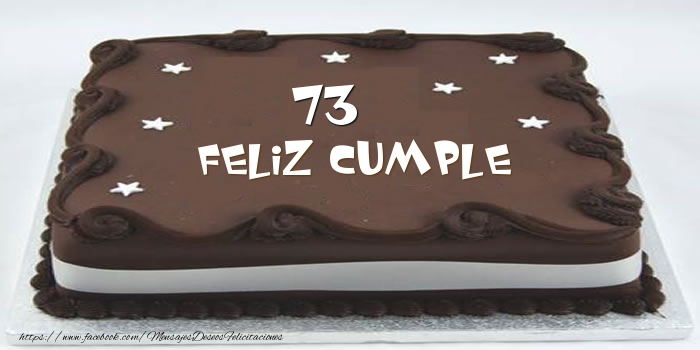 Tarta Feliz cumple 73 años