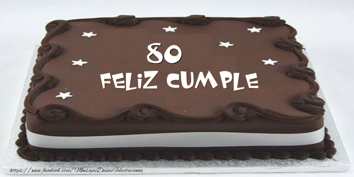 Tarta Feliz cumple 80 años