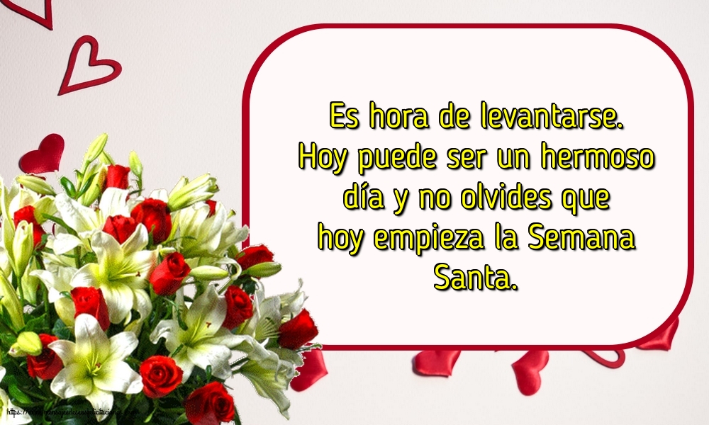 Es hora de levantarse