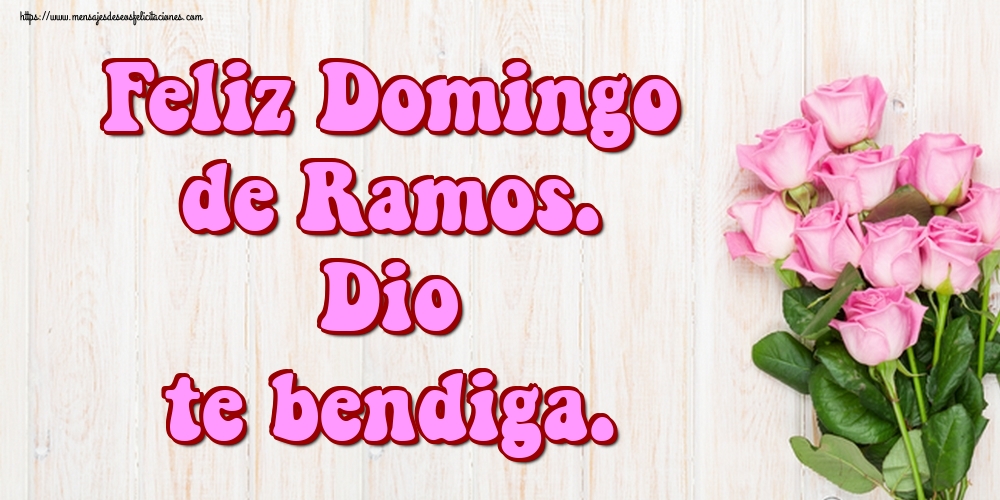 Feliz Domingo de Ramos. Dio te bendiga.