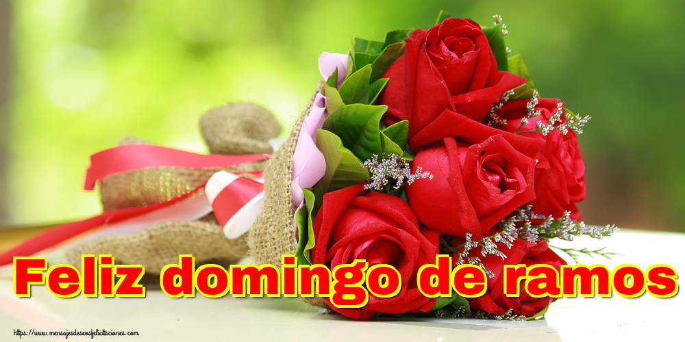 Feliz domingo de ramos