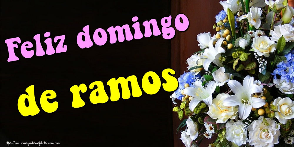 Feliz domingo de ramos