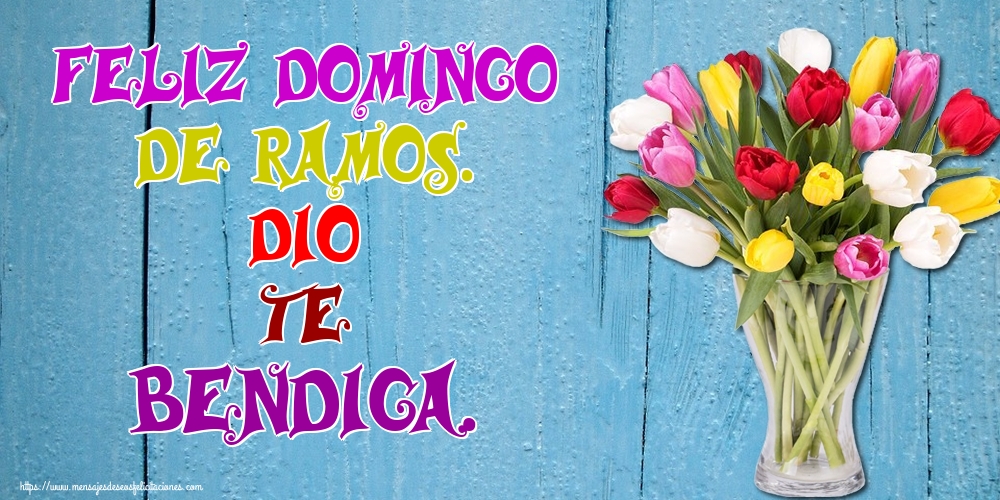 Feliz Domingo de Ramos. Dio te bendiga.