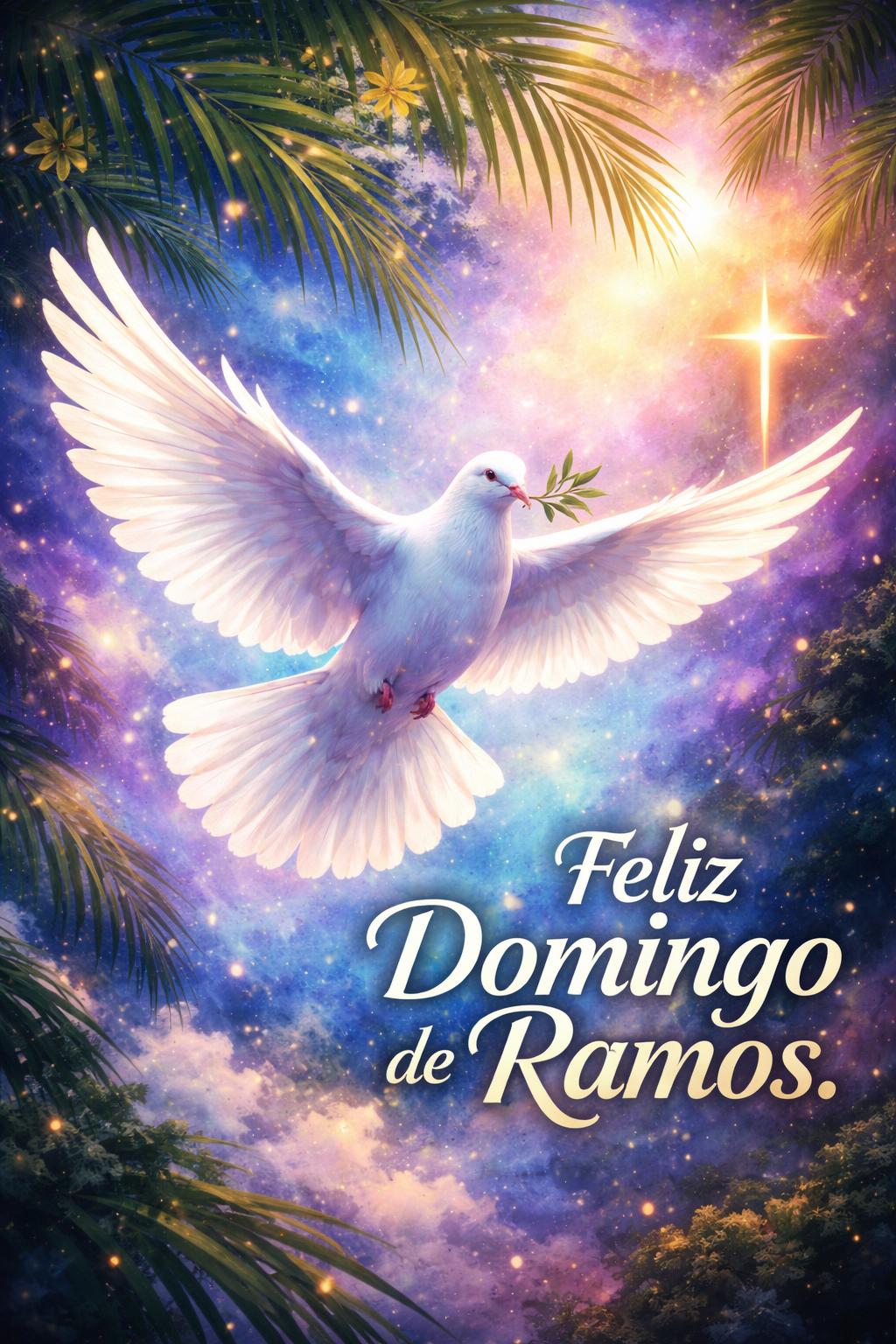 Feliz Domingo de Ramos. Dio te bendiga. ~ Teddy con flores