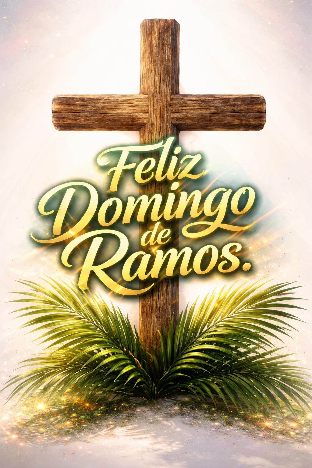 Feliz Domingo de Ramos. Dio te bendiga. ~ Teddy con flores