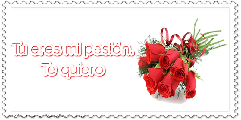 Tu eres mi pasión. Te quiero