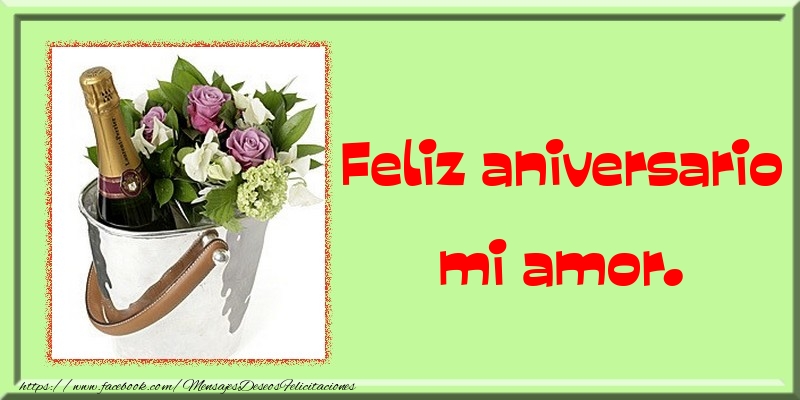 Feliz aniversario mi amor.