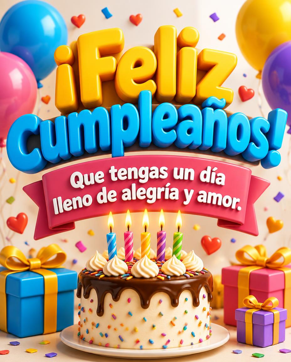 Felicitaciones de cumpleaños - ¡Feliz cumpleaños! - mensajesdeseosfelicitaciones.com