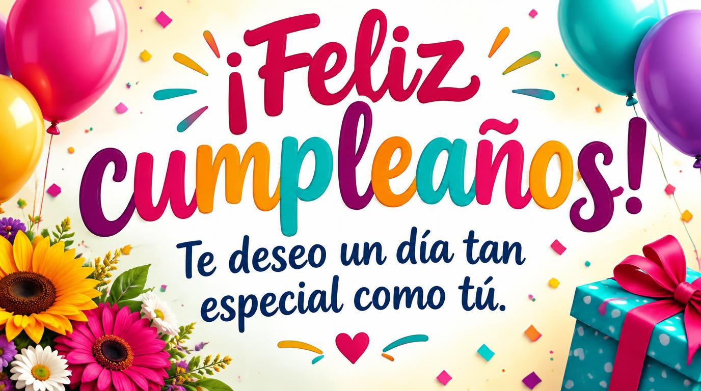 Felicitaciones de cumpleaños - ¡Feliz cumpleaños! - mensajesdeseosfelicitaciones.com