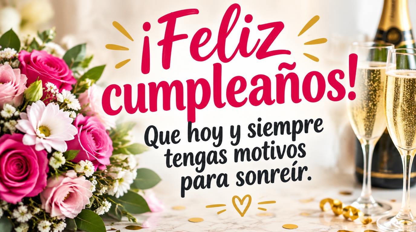Felicitaciones de cumpleaños - ¡Feliz cumpleaños - mensajesdeseosfelicitaciones.com