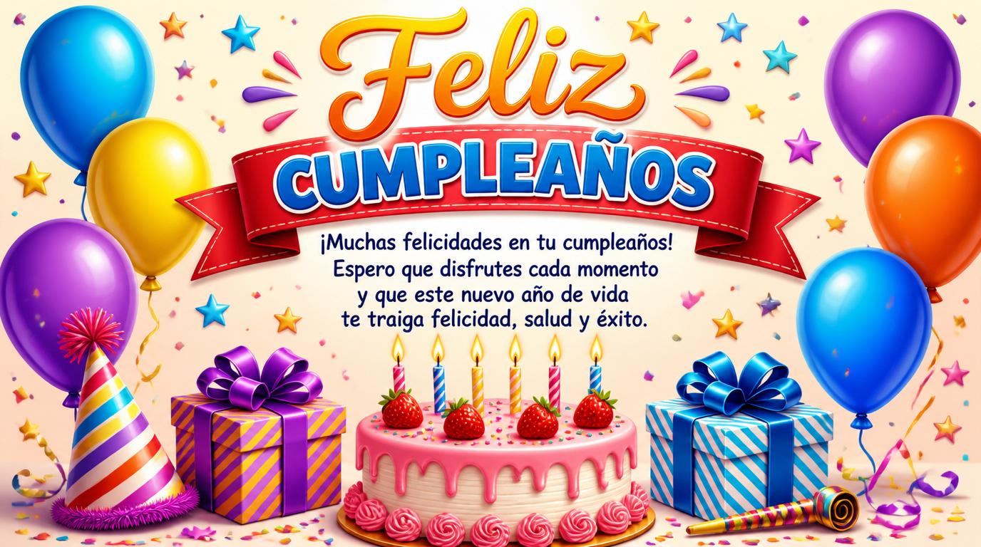 Felicitaciones de cumpleaños - ¡Feliz cumpleaños! - mensajesdeseosfelicitaciones.com