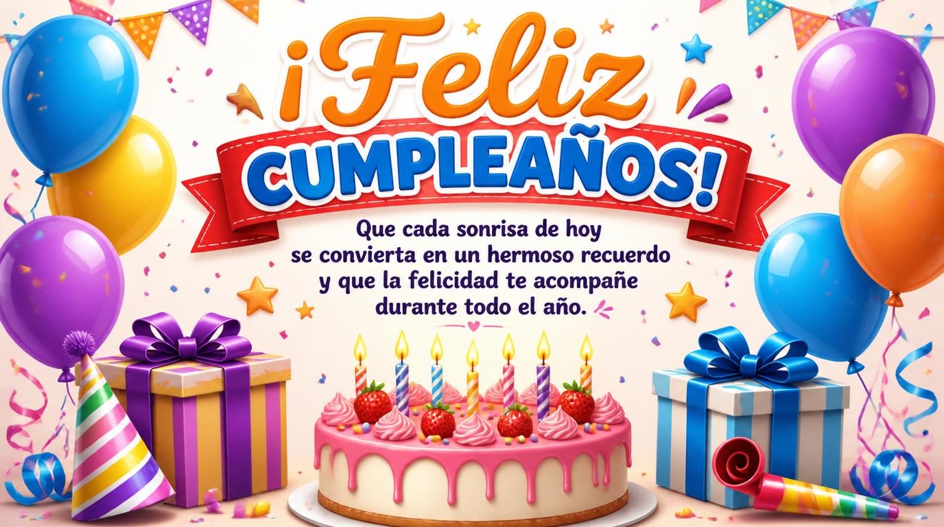 Felicitaciones de cumpleaños - ¡Feliz cumpleaños! - mensajesdeseosfelicitaciones.com