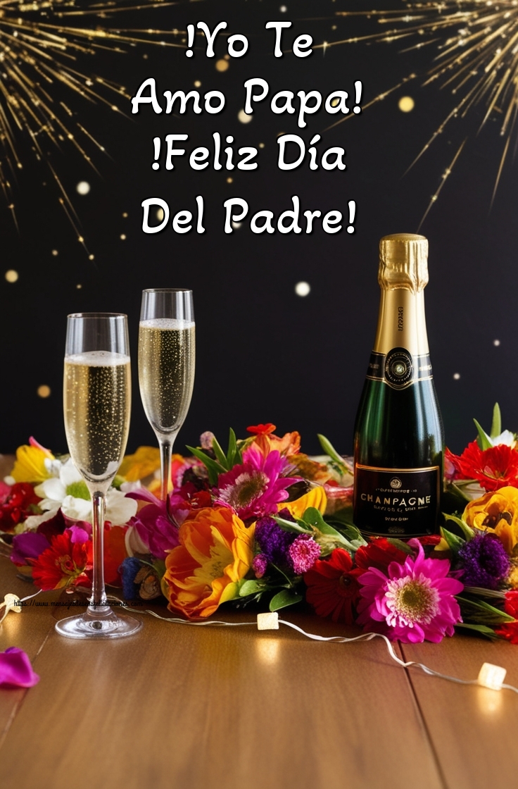 !Yo Te Amo Papa! !Feliz Día Del Padre!