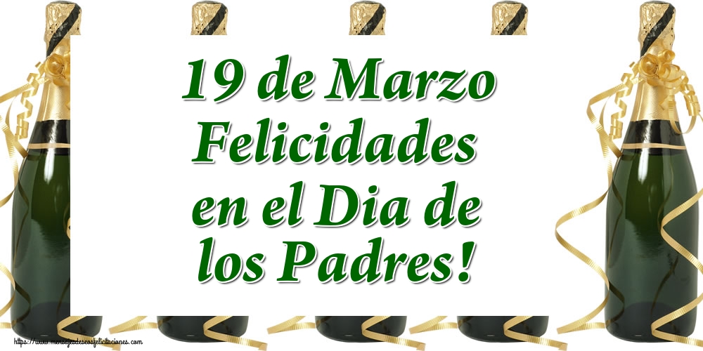 19 de Marzo Felicidades en el Dia de los Padres!