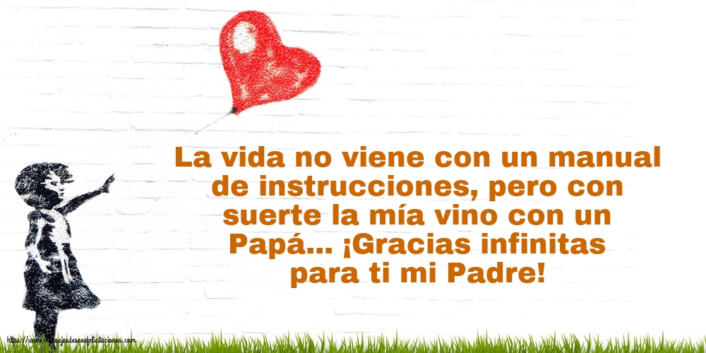 ¡Gracias infinitas para ti mi Padre!