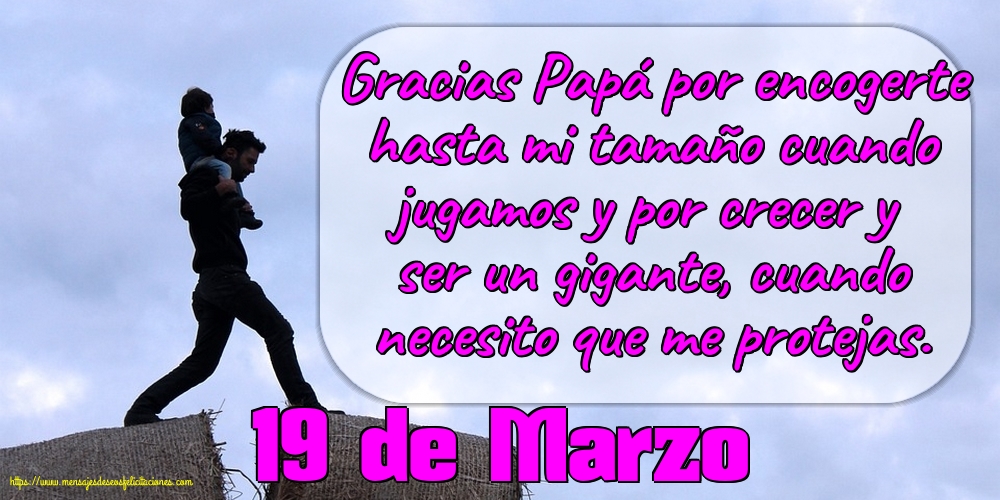 19 de Marzo - Gracias Papá
