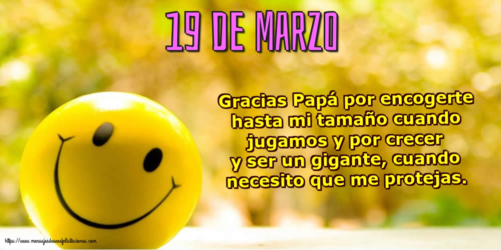 19 de Marzo - Gracias Papá