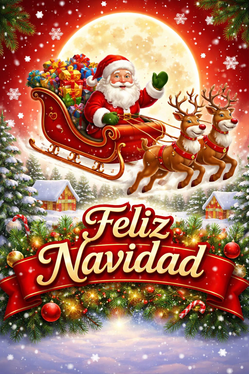 Felicitaciones de Navidad - Feliz Navidad para todos en tu hogar - mensajesdeseosfelicitaciones.com