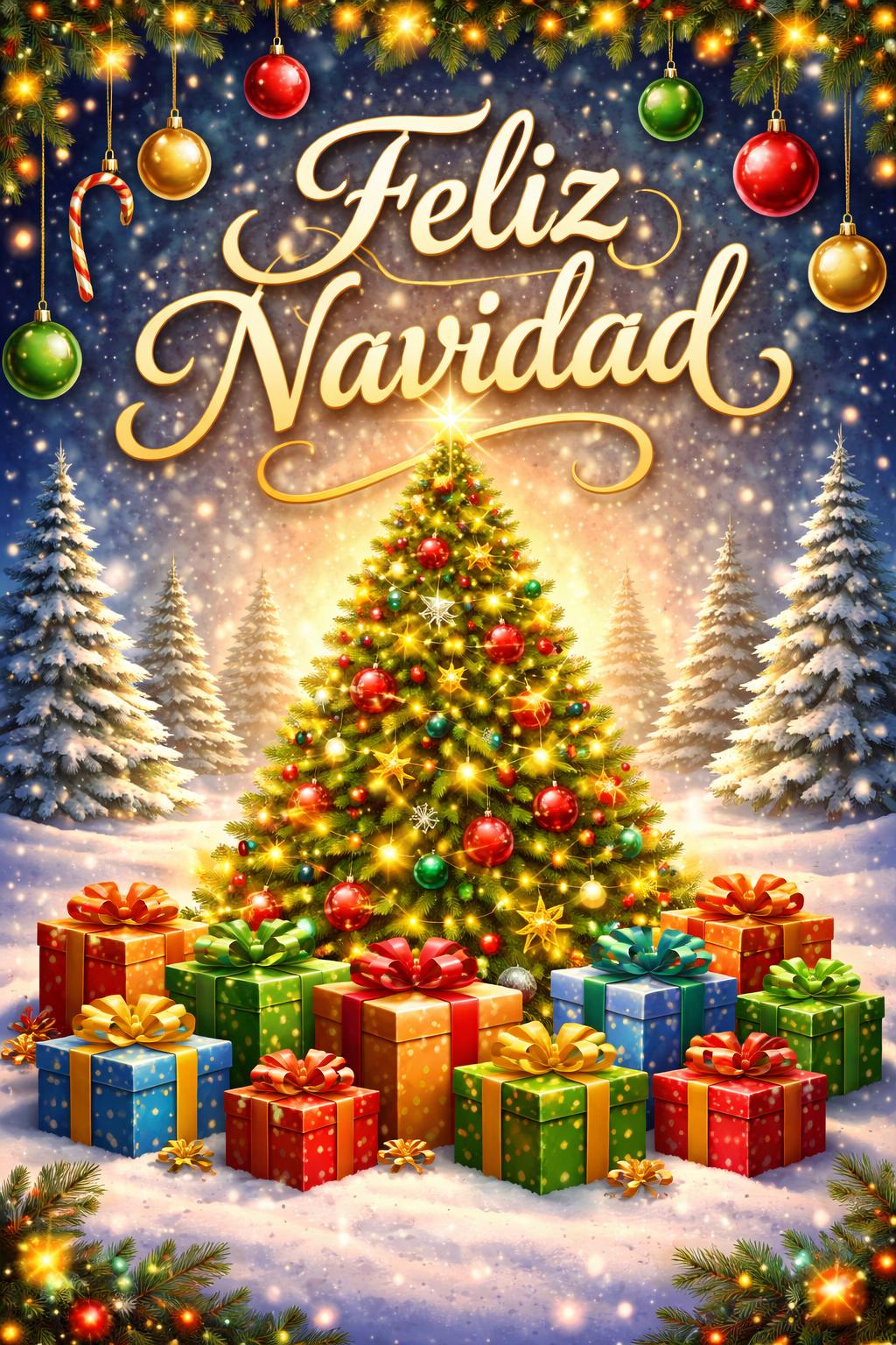 Feliz Navidad para todos en tu hogar