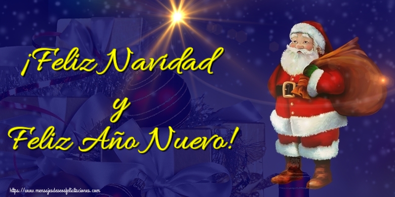 ¡Feliz Navidad y Feliz Año Nuevo!