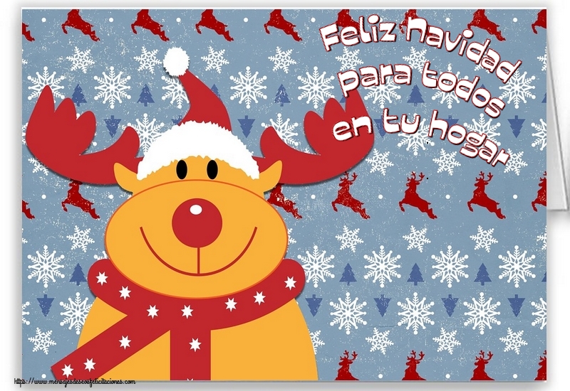 Feliz Navidad para todos en tu hogar