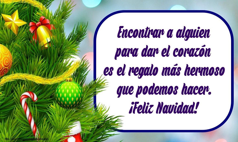Encontrar a alguien para dar el corazón es el regalo más hermoso que podemos hacer. ¡Feliz Navidad!