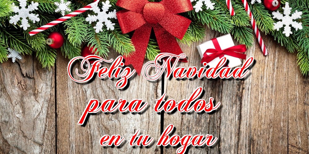 Feliz Navidad para todos en tu hogar