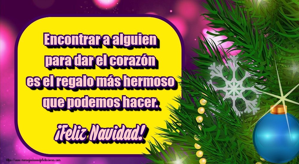 Encontrar a alguien para dar el corazón es el regalo más hermoso que podemos hacer. ¡Feliz Navidad!