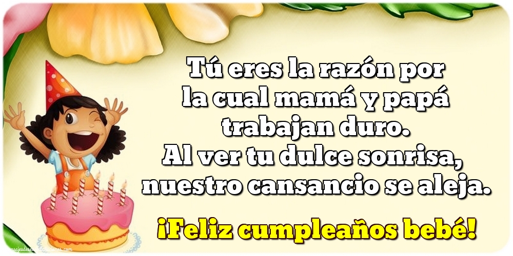 ¡Feliz cumpleaños bebé!