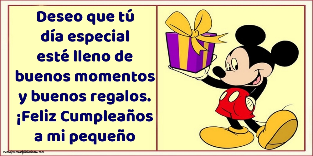 ¡Feliz Cumpleaños a mi pequeño chico!