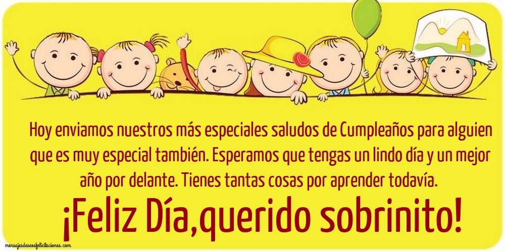 ¡Feliz Día, querido sobrinito!