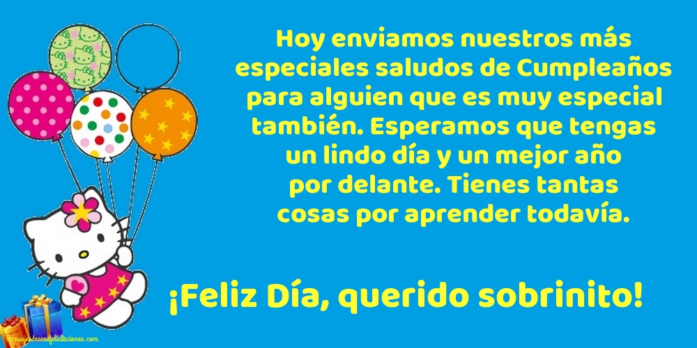 ¡Feliz Día, querido sobrinito!