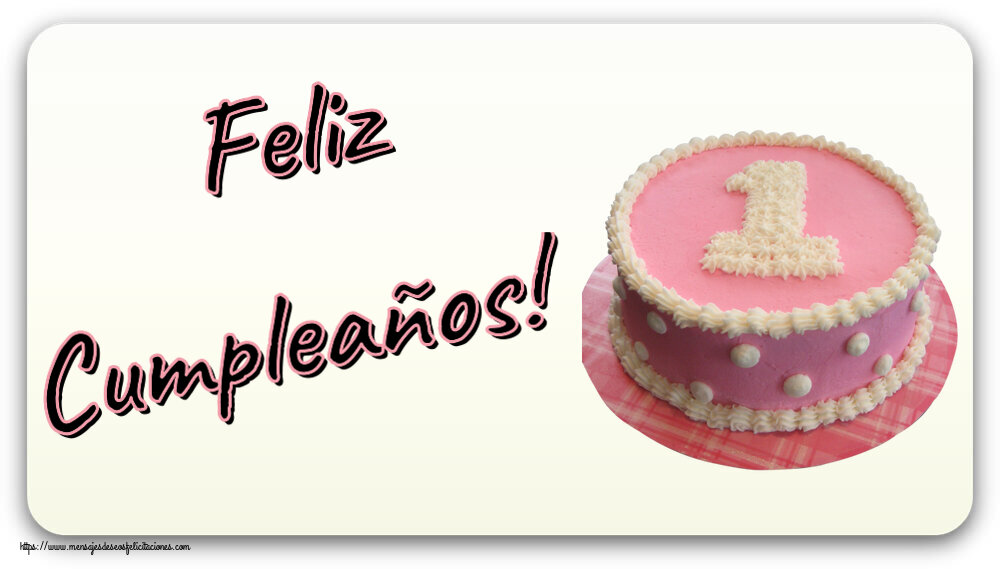 Feliz Cumpleaños! ~ Tarta 1 año