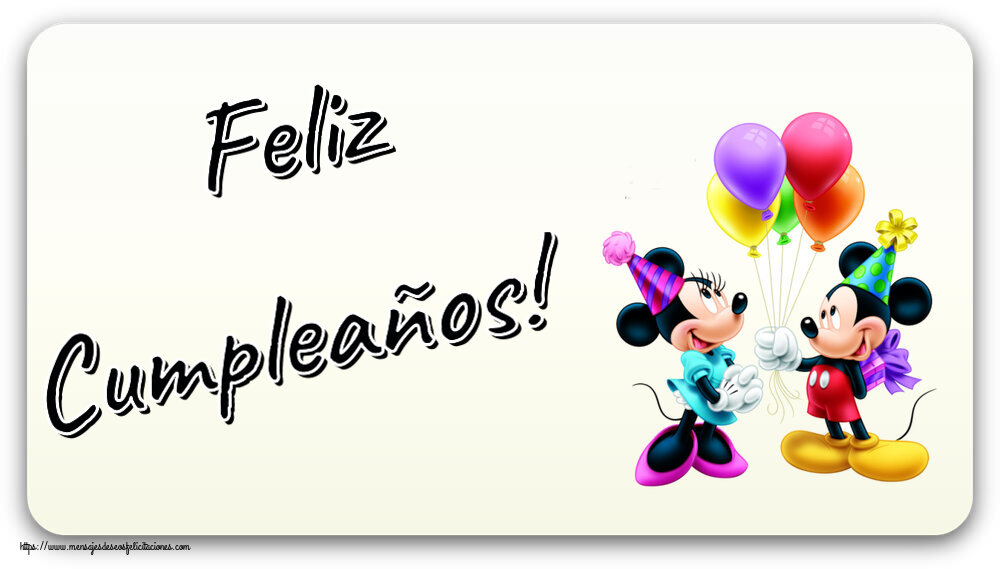 Feliz Cumpleaños! ~ Mickey and Minnie mouse
