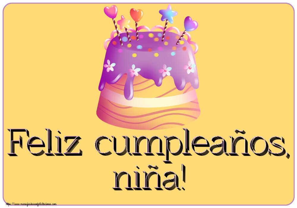Niños Feliz cumpleaños, niña! ~ tarta de caramelo