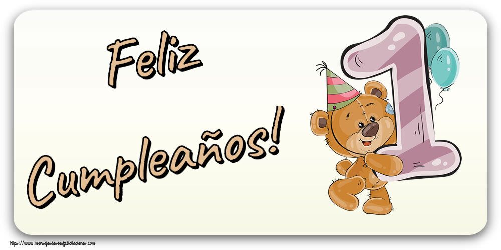 Feliz Cumpleaños! ~ 1 año